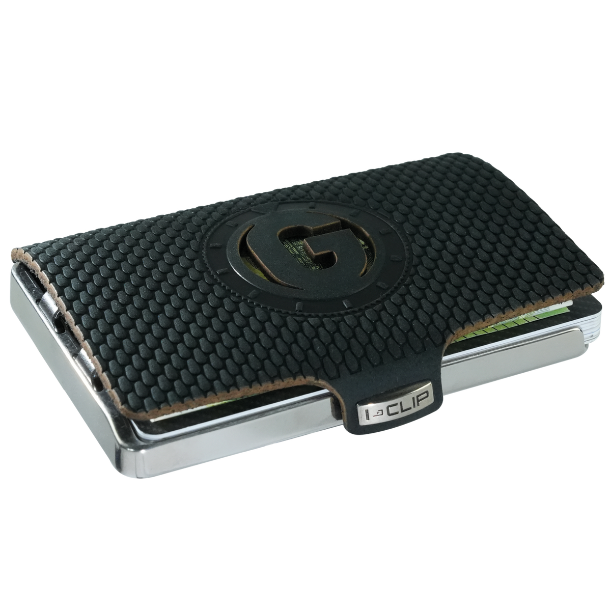 I-CLIP Steel Polished Initials G Black - I-CLIP