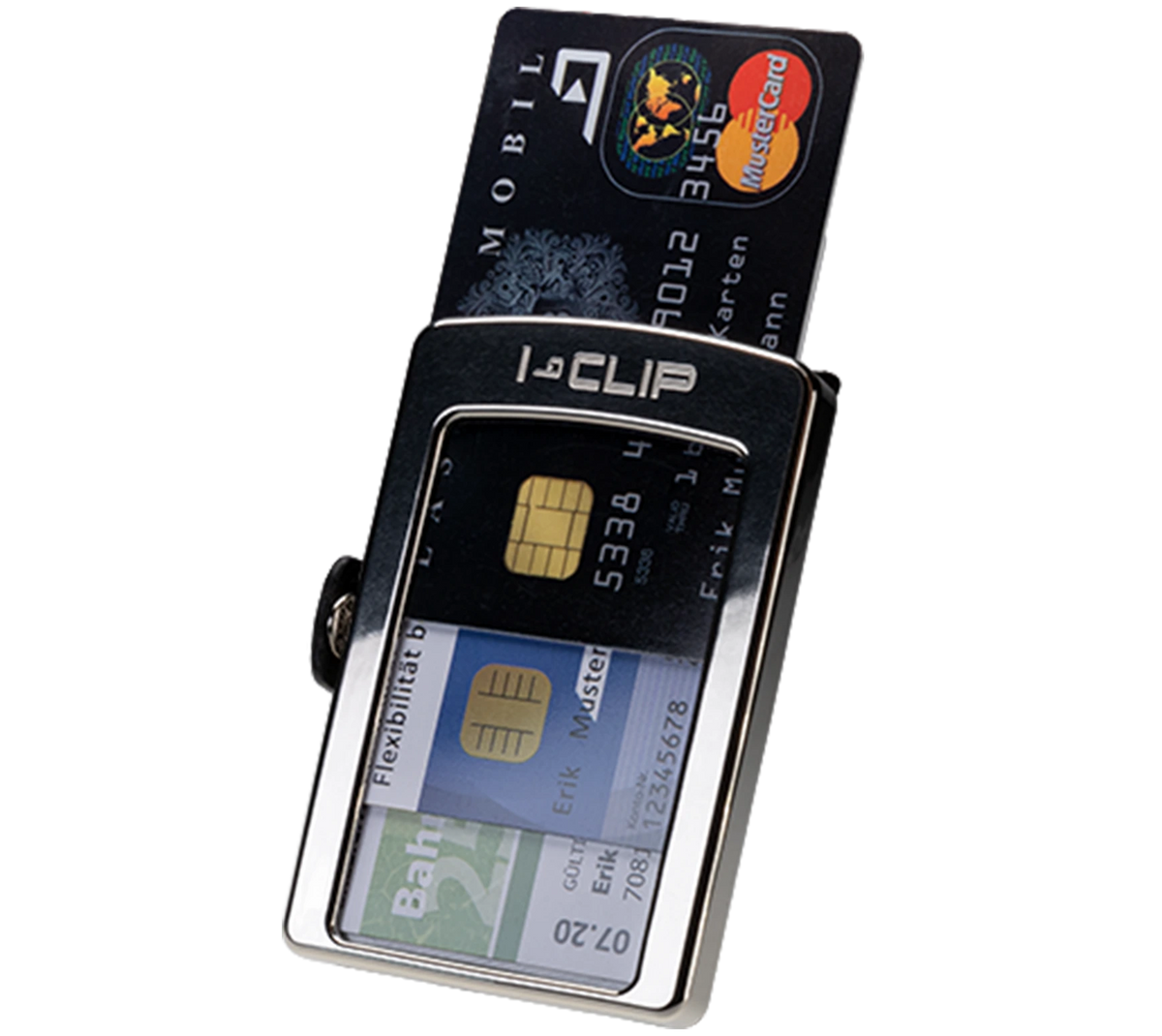 I-CLIP Steel Polished Timekeeper 01 Black - I-CLIP