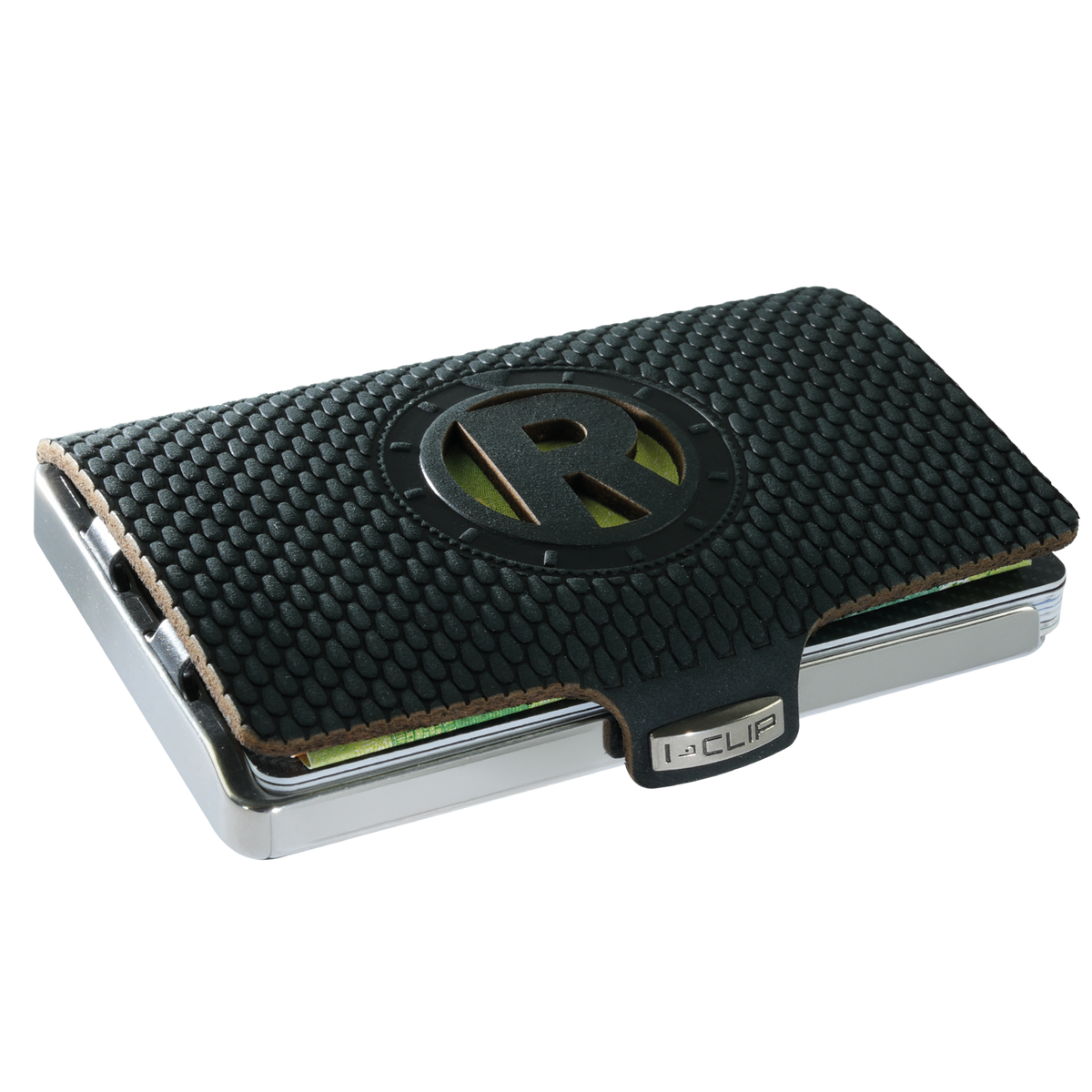 I-CLIP Steel Polished Initials R Black - I-CLIP