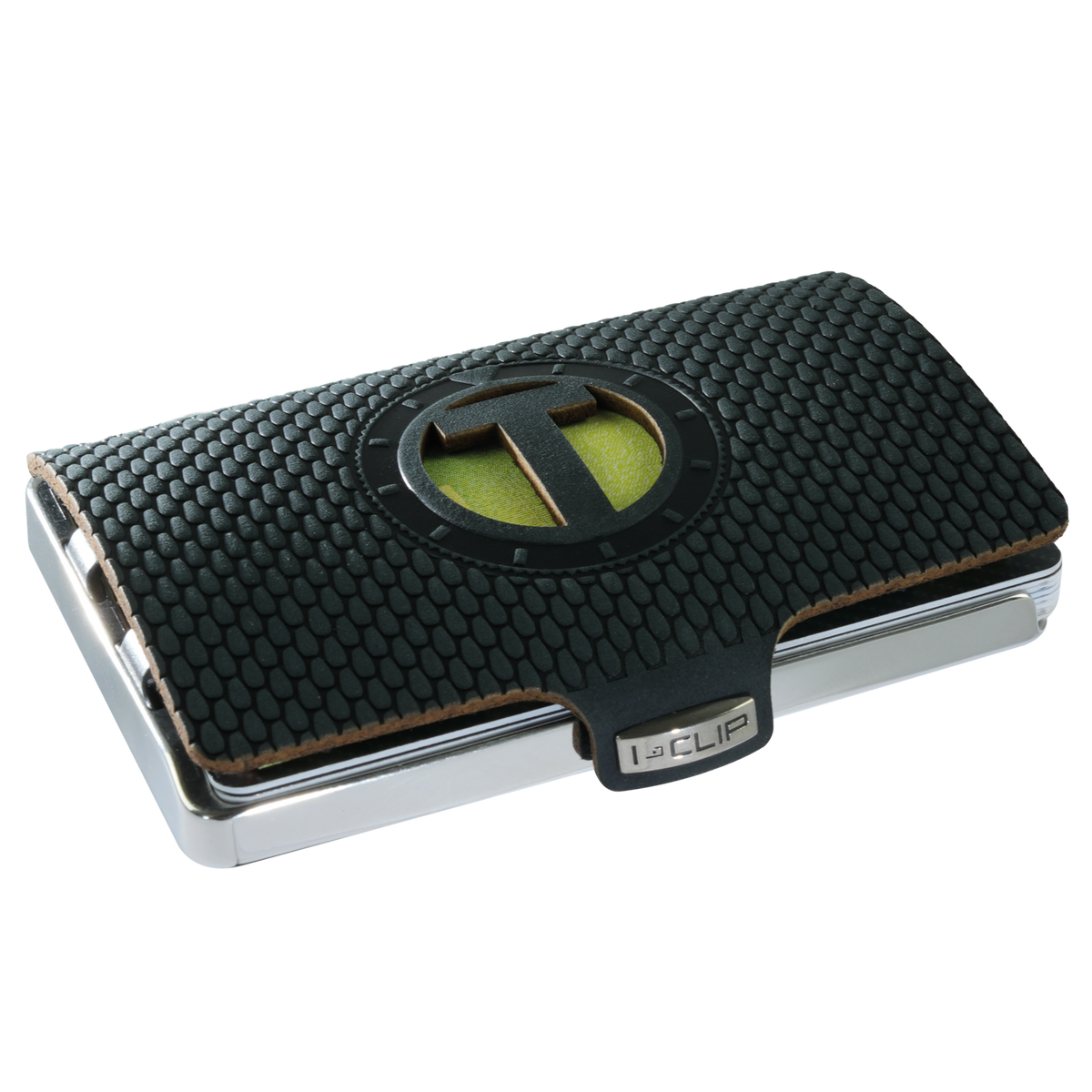 I-CLIP Steel Polished Initials T Black - I-CLIP