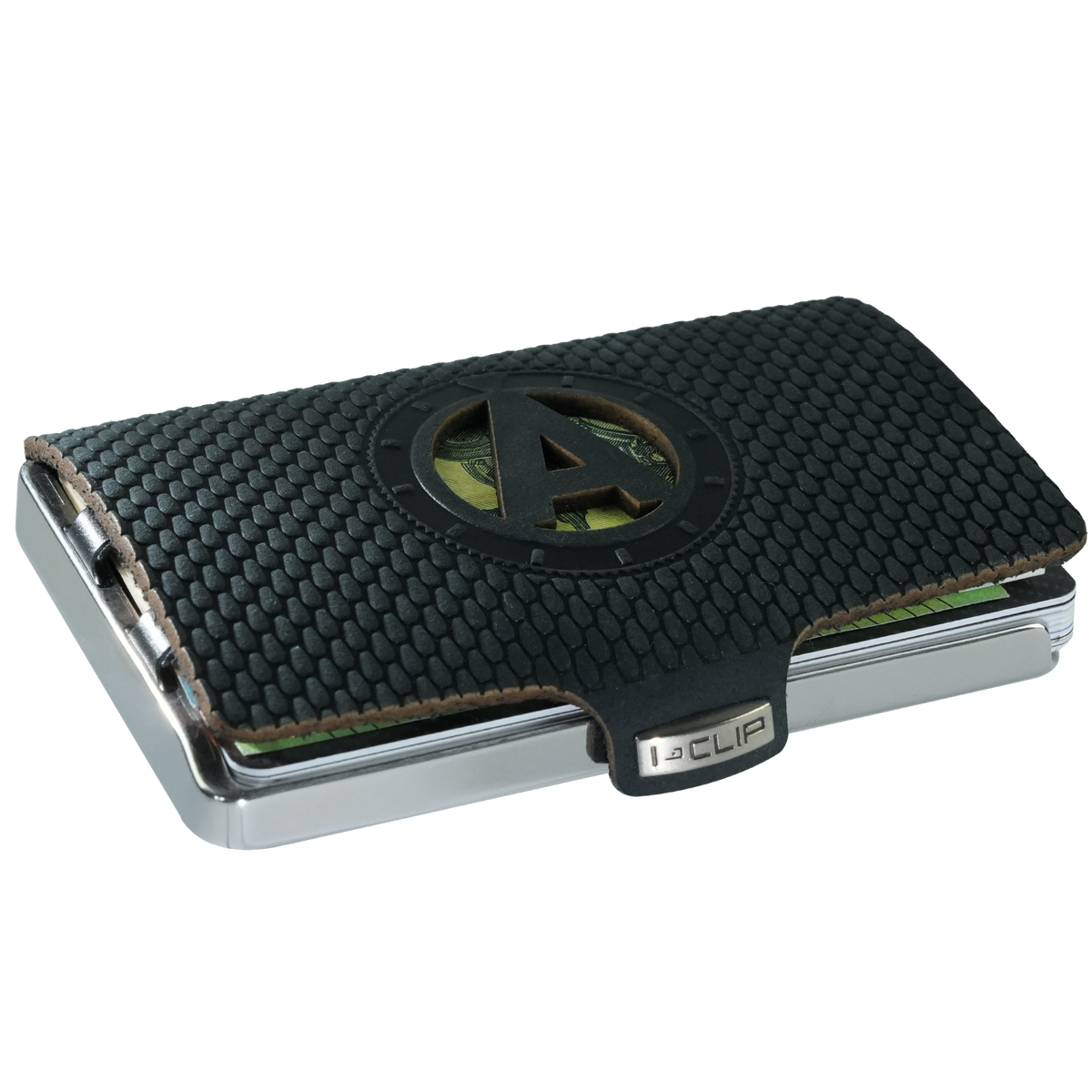 I-CLIP Steel Polished Initials A Black - I-CLIP
