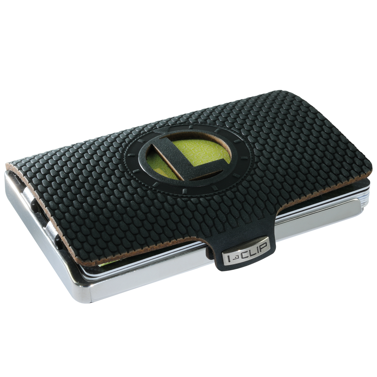 I-CLIP Steel Polished Initials L Black - I-CLIP