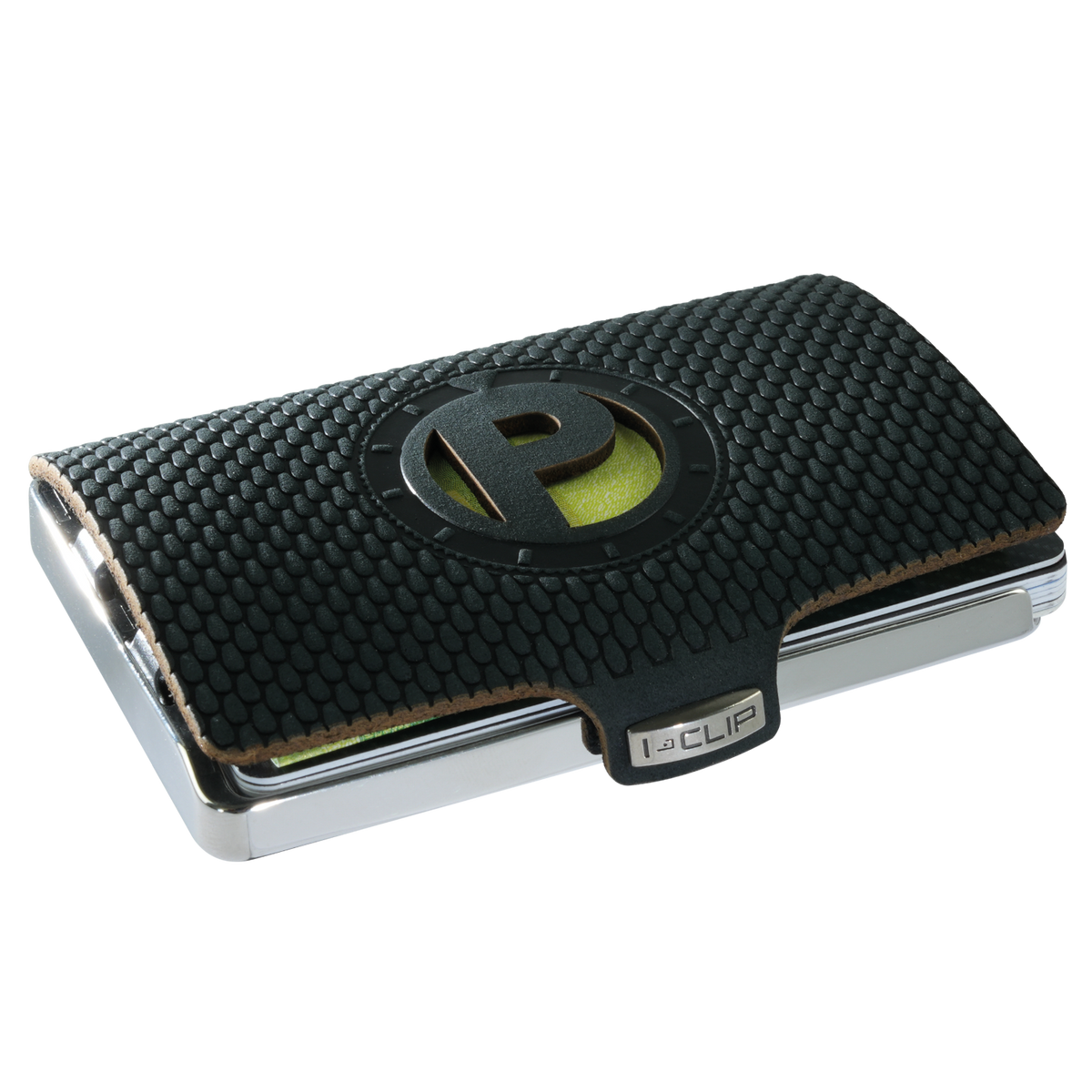 I-CLIP Steel Polished Initials P Black - I-CLIP